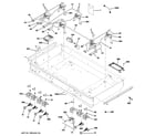 GE ZGP486NDR3SS gas & burner parts diagram