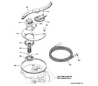 GE GDF510PMD2MB sump & filter assembly diagram