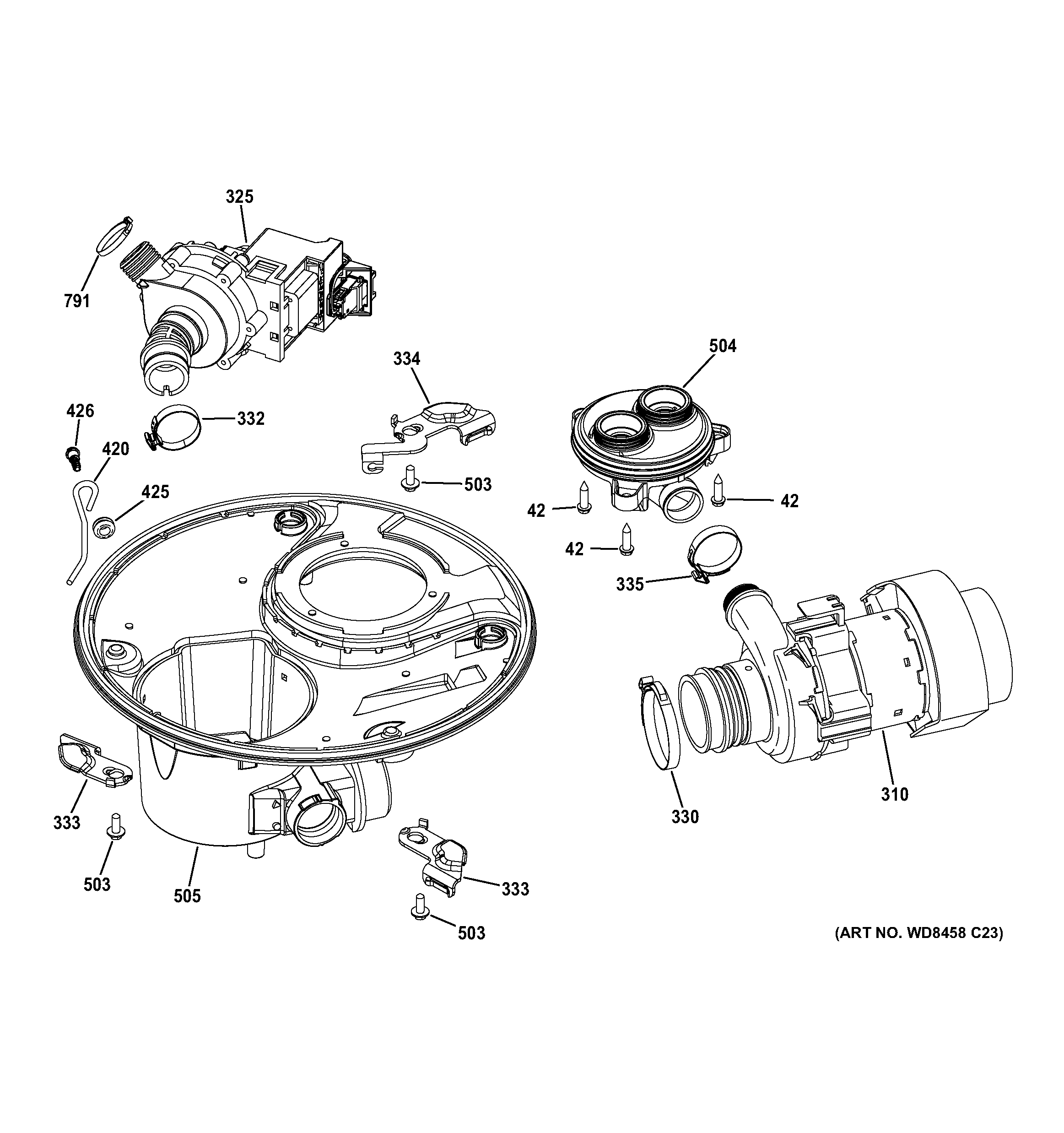 Sump & motor mechanism