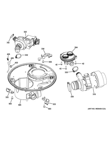 Sump & motor mechanism