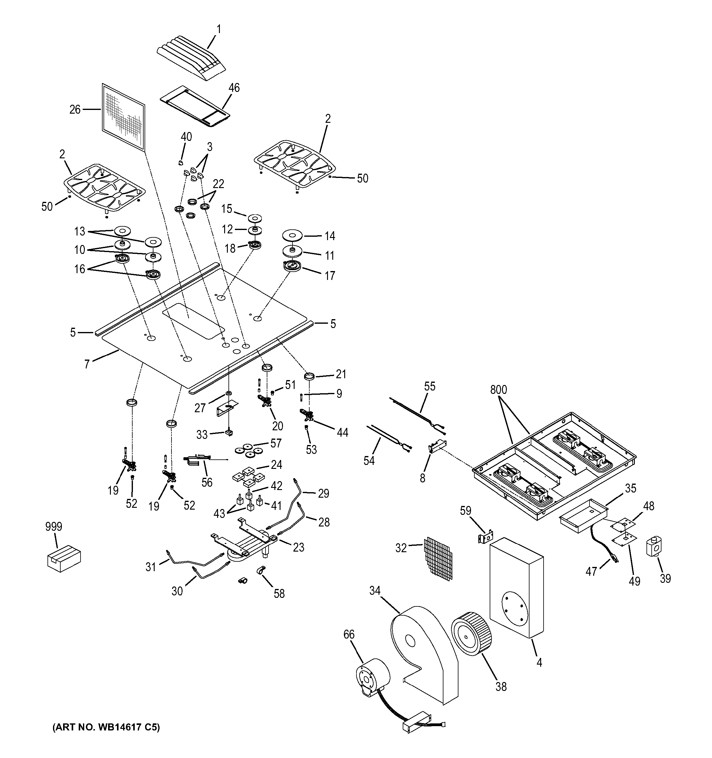 Control panel & cooktop