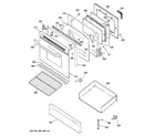 Hotpoint RGB780DEH1BB door & drawer parts diagram