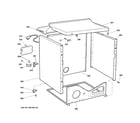 GE DCCB330EG0WC cabinet & top panel diagram