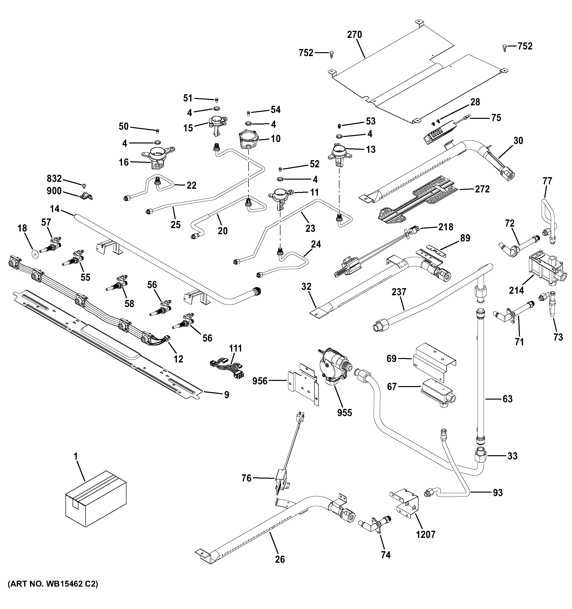 Gas & burner parts