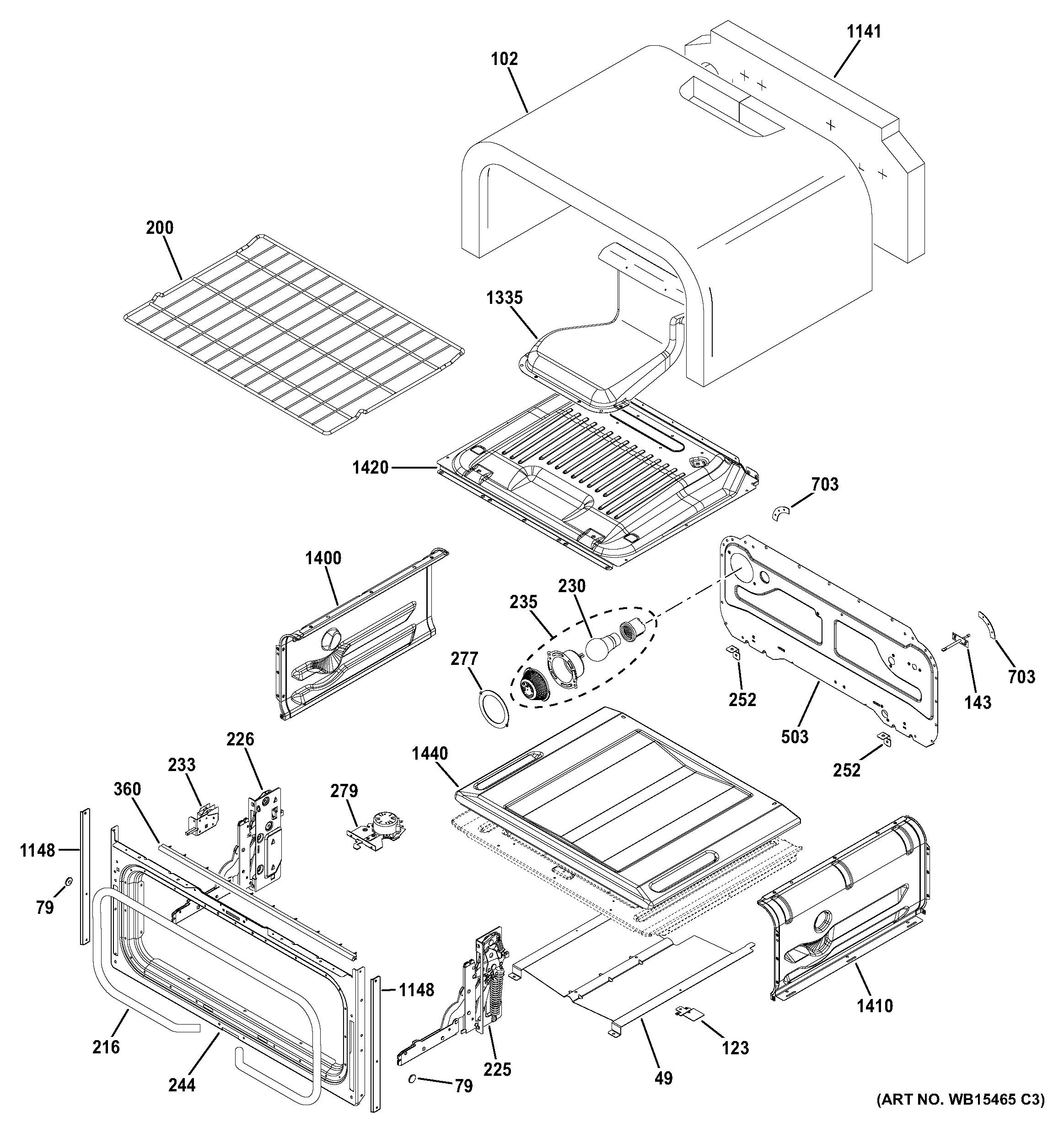 Upper oven