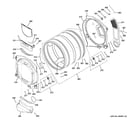 GE GFDR275GH1MC drum diagram