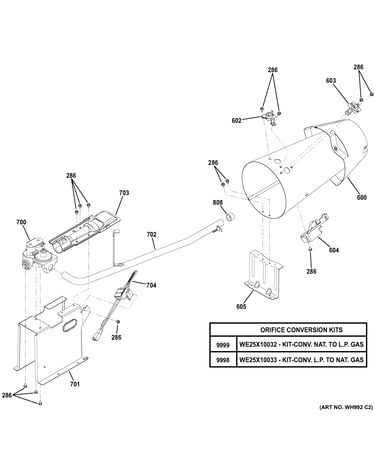 Gas valve & burner assembly
