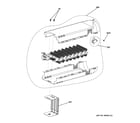 GE GTD81ESSJ0WS electric heater & brackets diagram