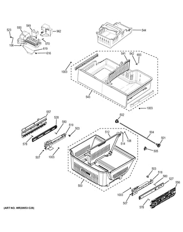Freezer shelves