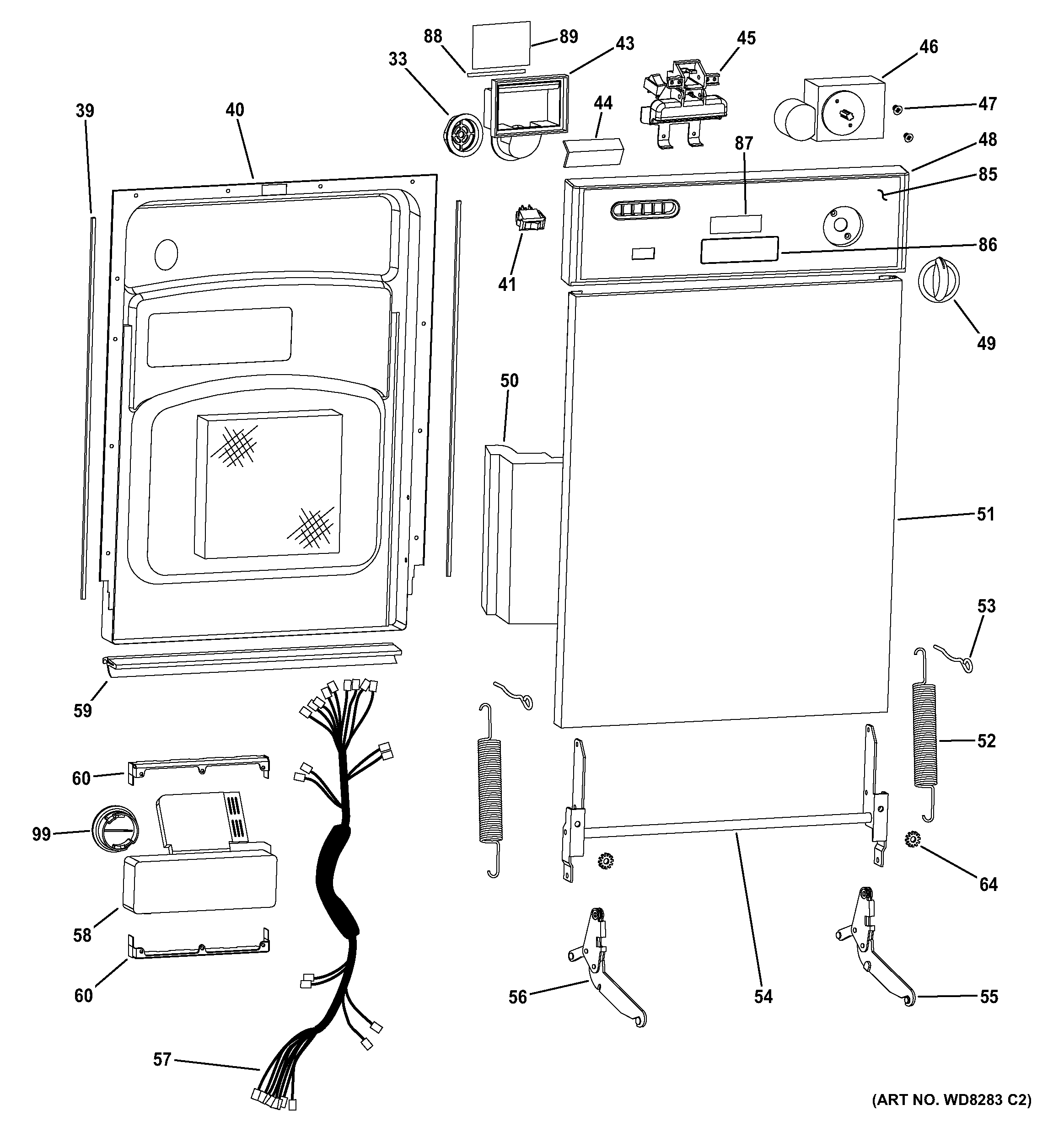 Escutcheon & door assembly
