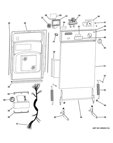 Escutcheon & door assembly