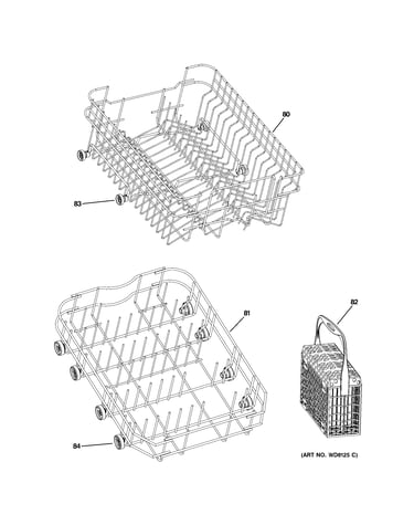 Upper & lower rack assemblies