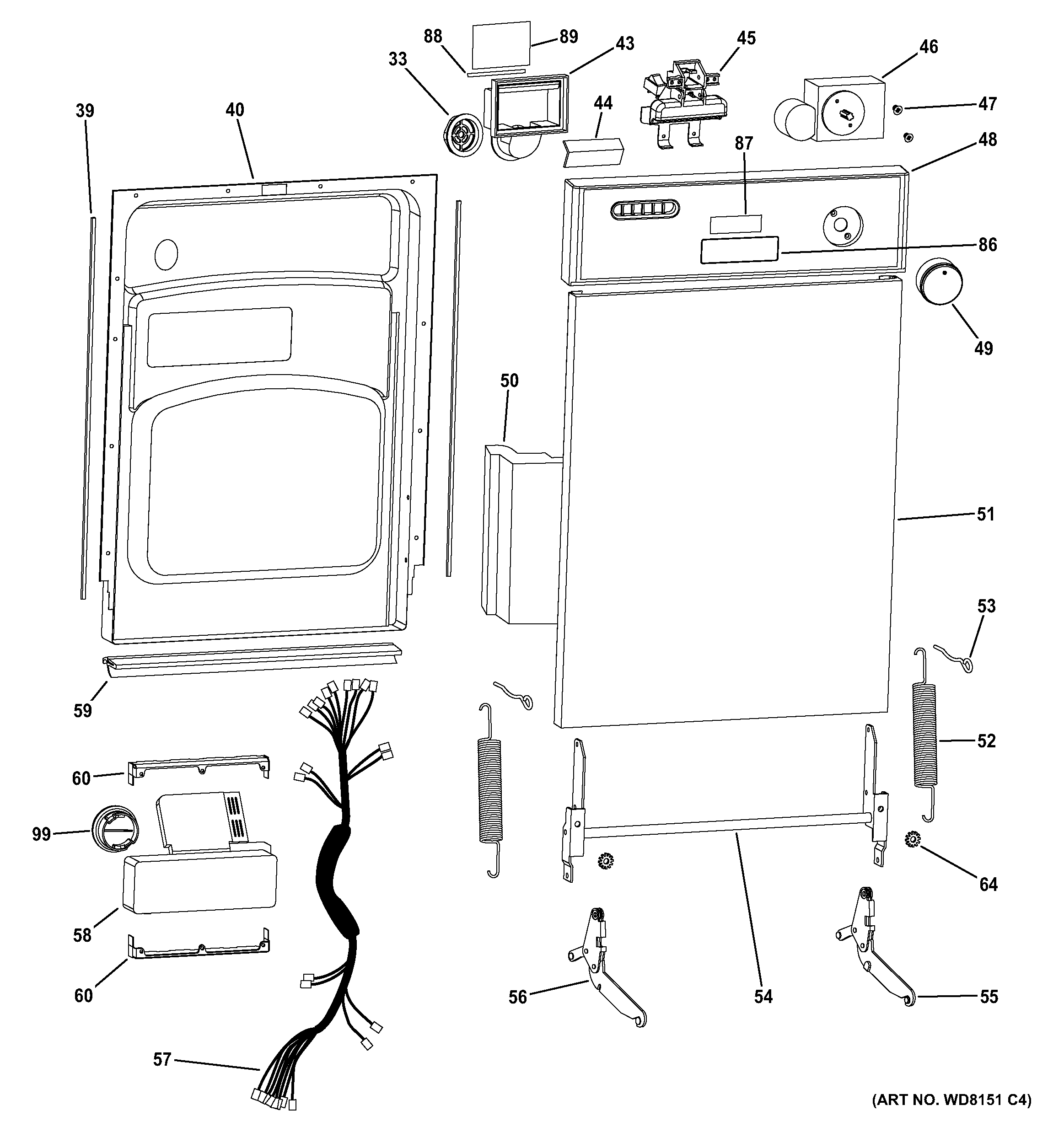 Escutcheon & door assembly