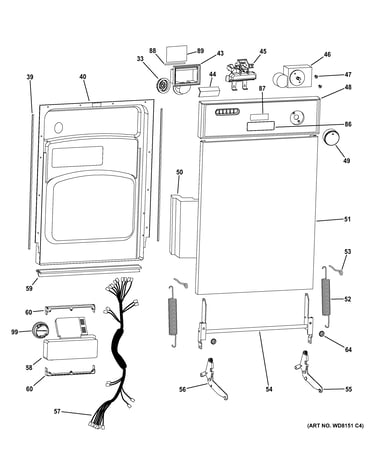 Escutcheon & door assembly