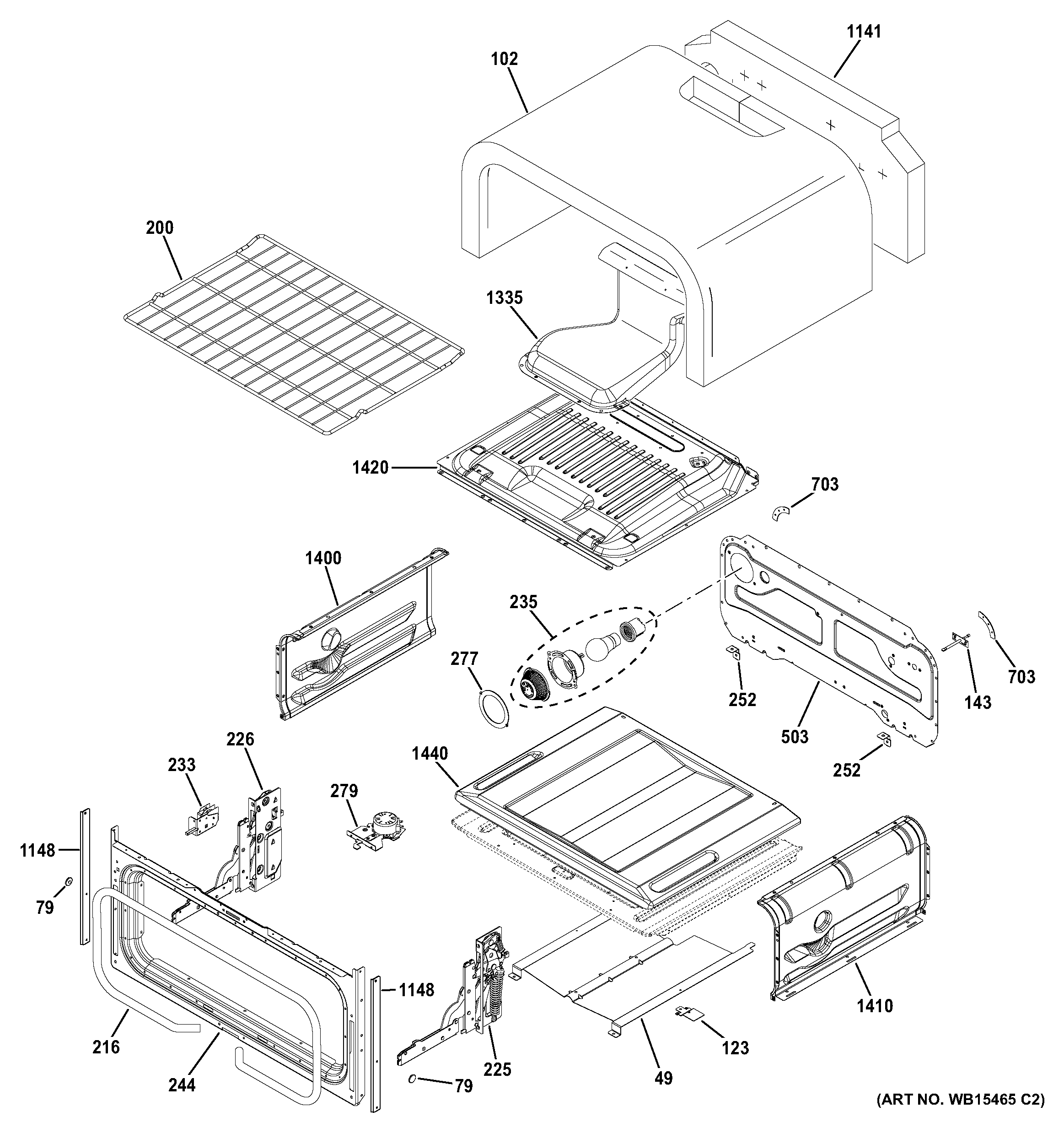 Upper oven