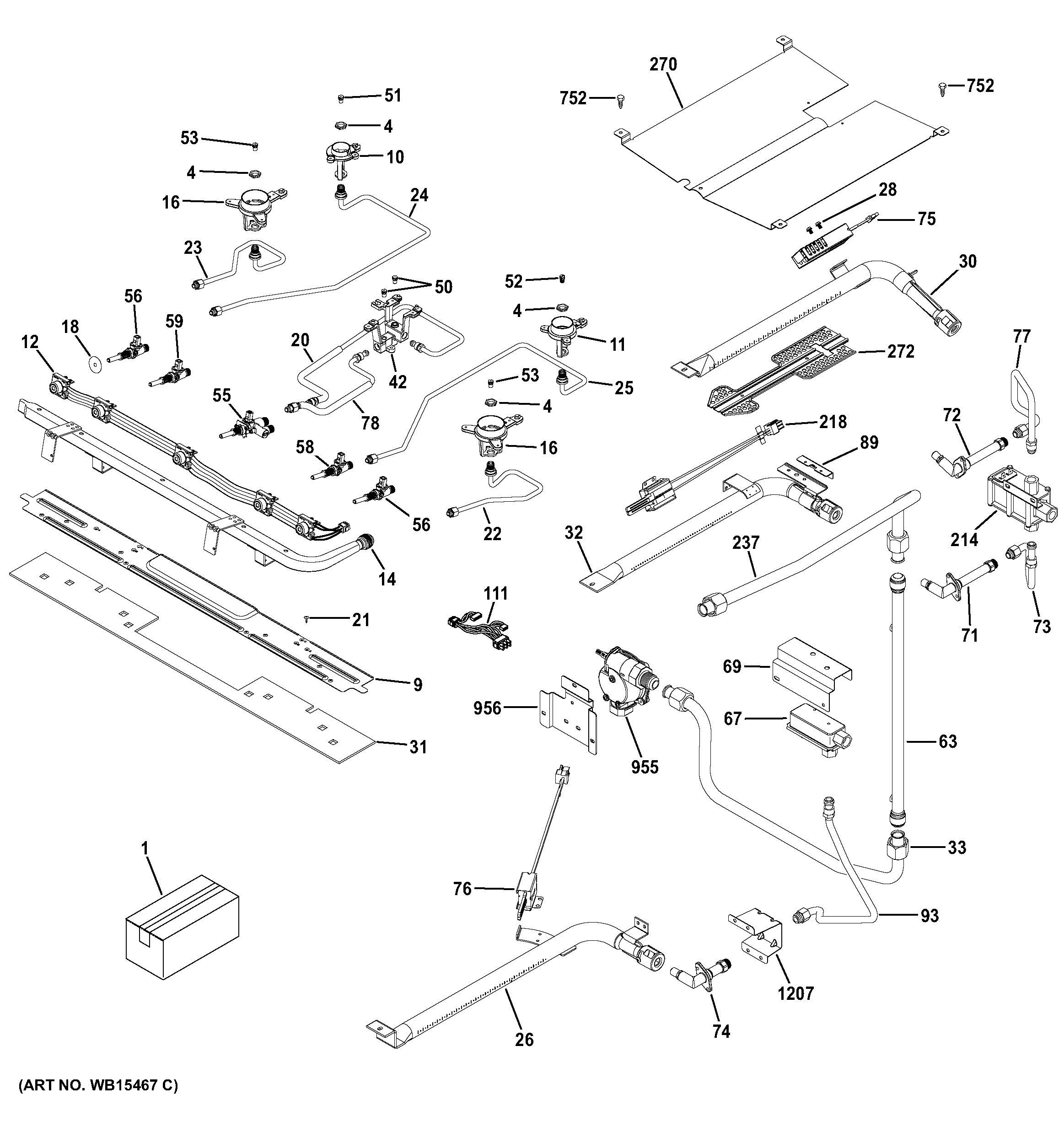 Gas & burner parts