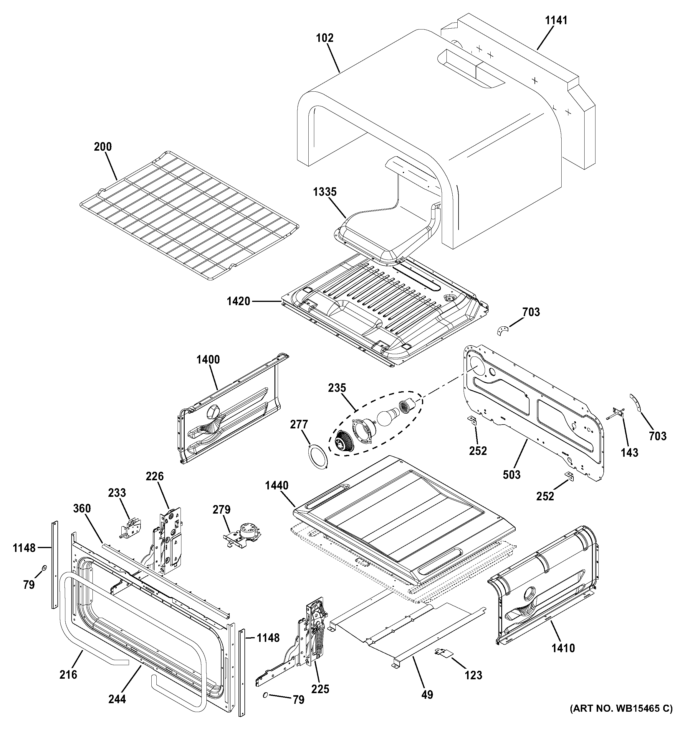 Upper oven