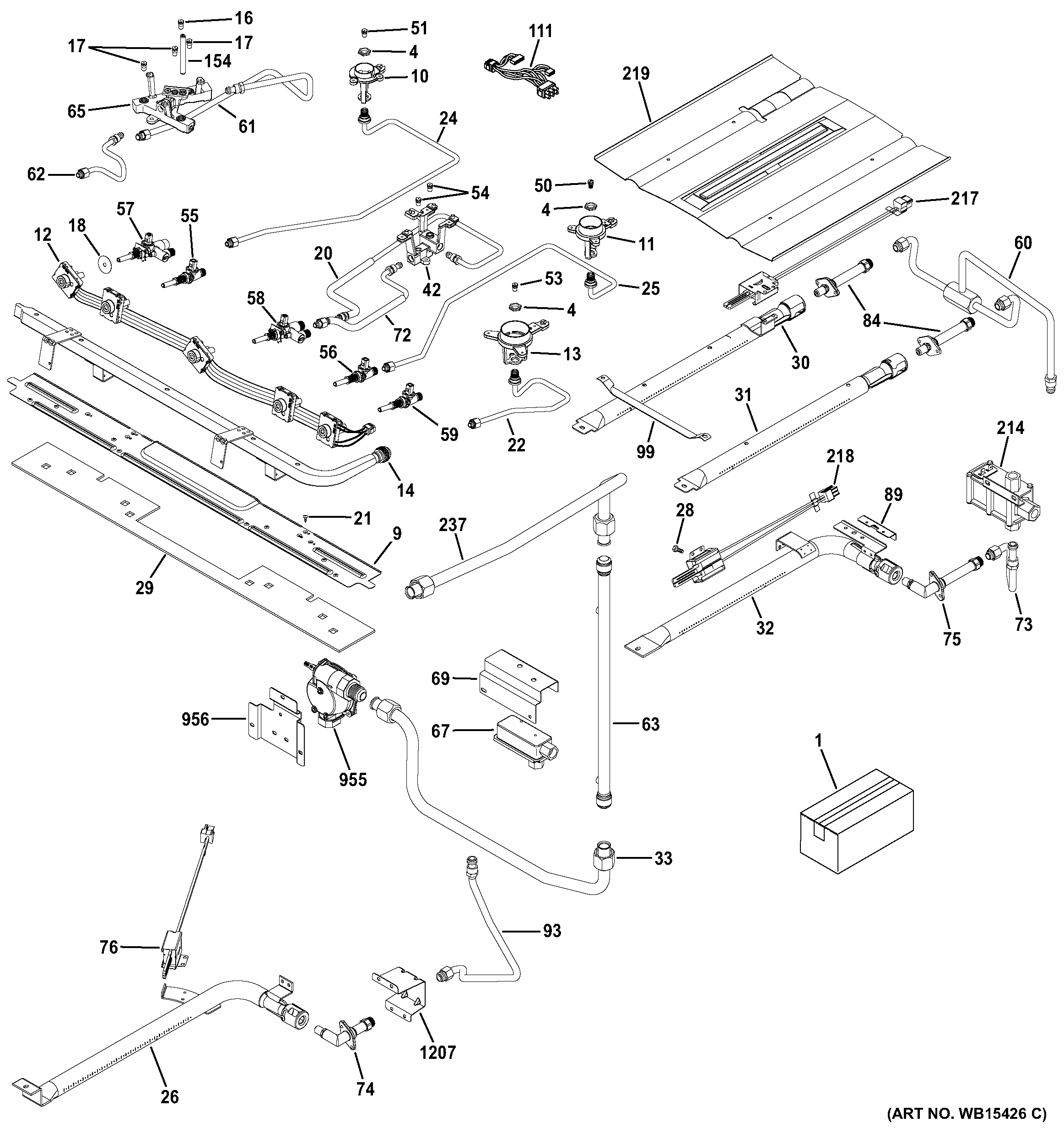 Gas & burner parts