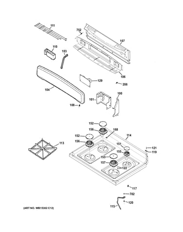 Control panel & cooktop