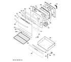 GE JGB450REK1SS door & drawer parts diagram