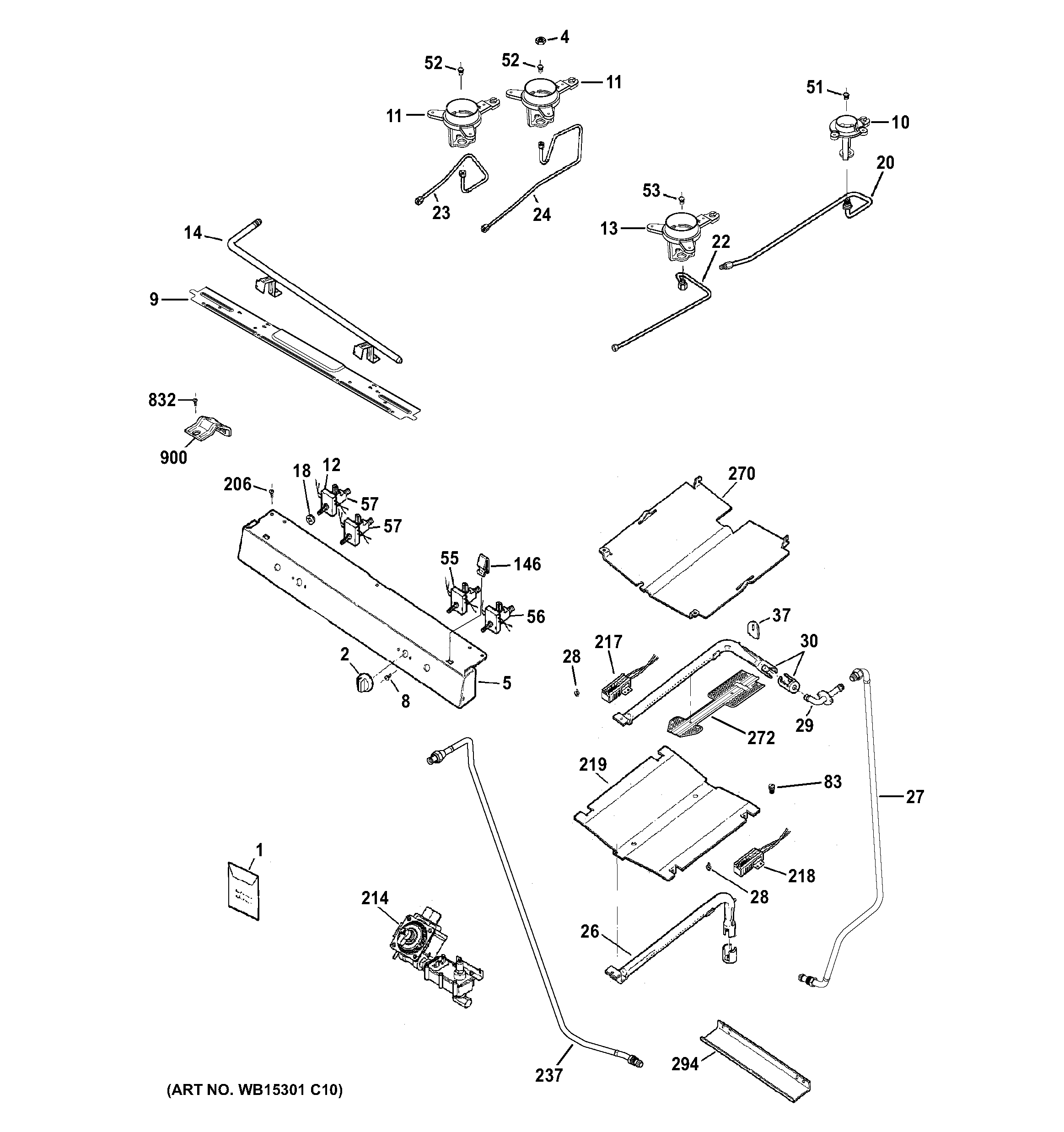 Gas & burner parts