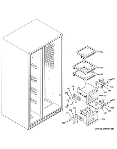 Freezer shelves