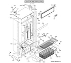 GE ZIP360NHA cabinet - flush inset diagram
