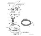 GE PDT760SIF7II sump & filter assembly diagram
