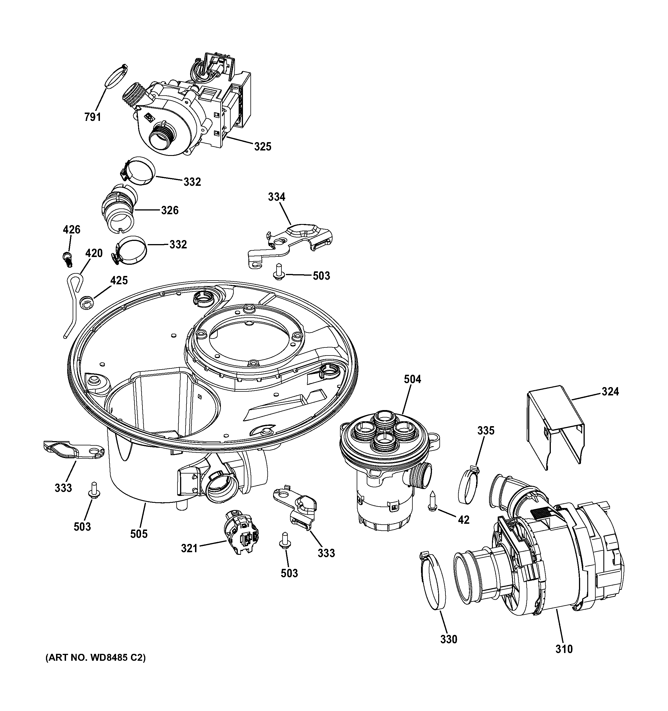 Sump & motor mechanism