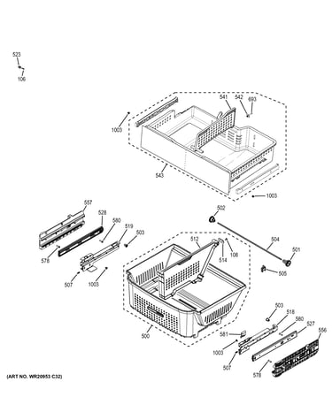 Freezer shelves