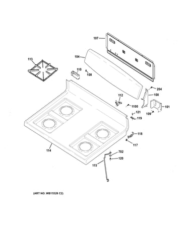 Control panel & cooktop