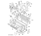 GE AZ61H12EABW1 motor & chasis parts diagram