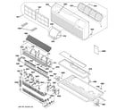 GE AZ61H15DACM1 grille, heater & base pan parts diagram