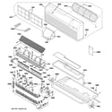 GE AZ61H15DACM2 grille, heater & base pan parts diagram