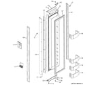 GE ZIS420NHB freezer door diagram