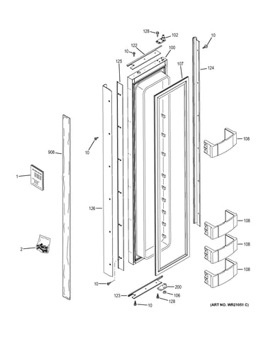 Freezer door
