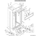 GE ZIS420NHB case parts - flush inset diagram