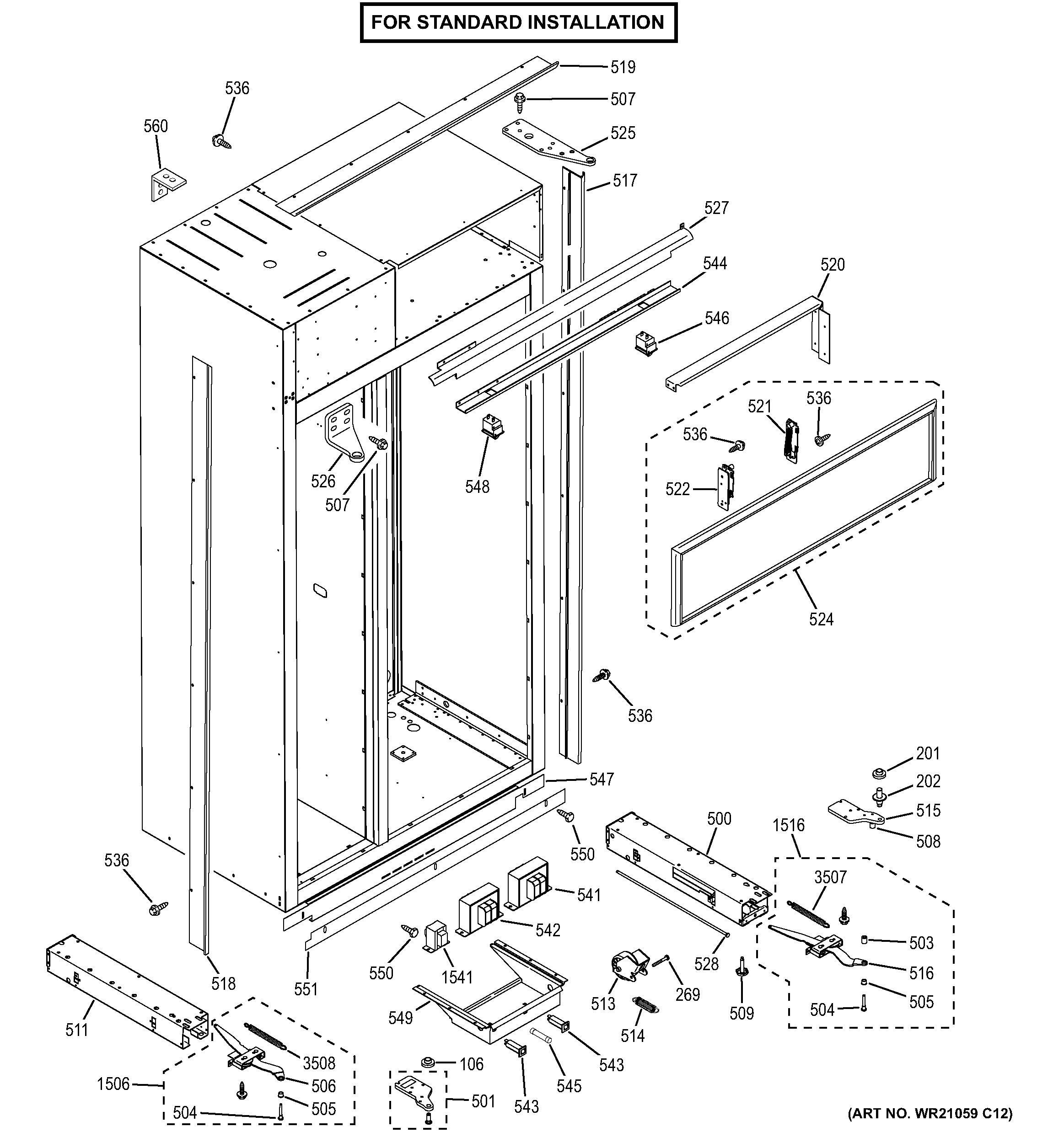 Case parts - standard