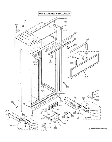 Case parts - standard