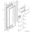 GE ZISB360DHB fresh food door diagram
