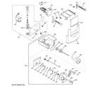 GE ZISB360DXC ice maker & dispenser diagram