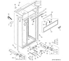 GE ZISB420DXD case parts diagram