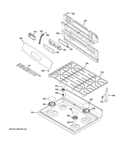 Control panel & cooktop