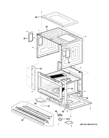 Oven cavity parts