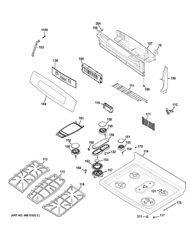 Control panel & cooktop