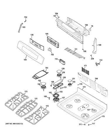 Control panel & cooktop