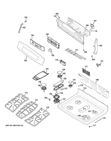 Control panel & cooktop