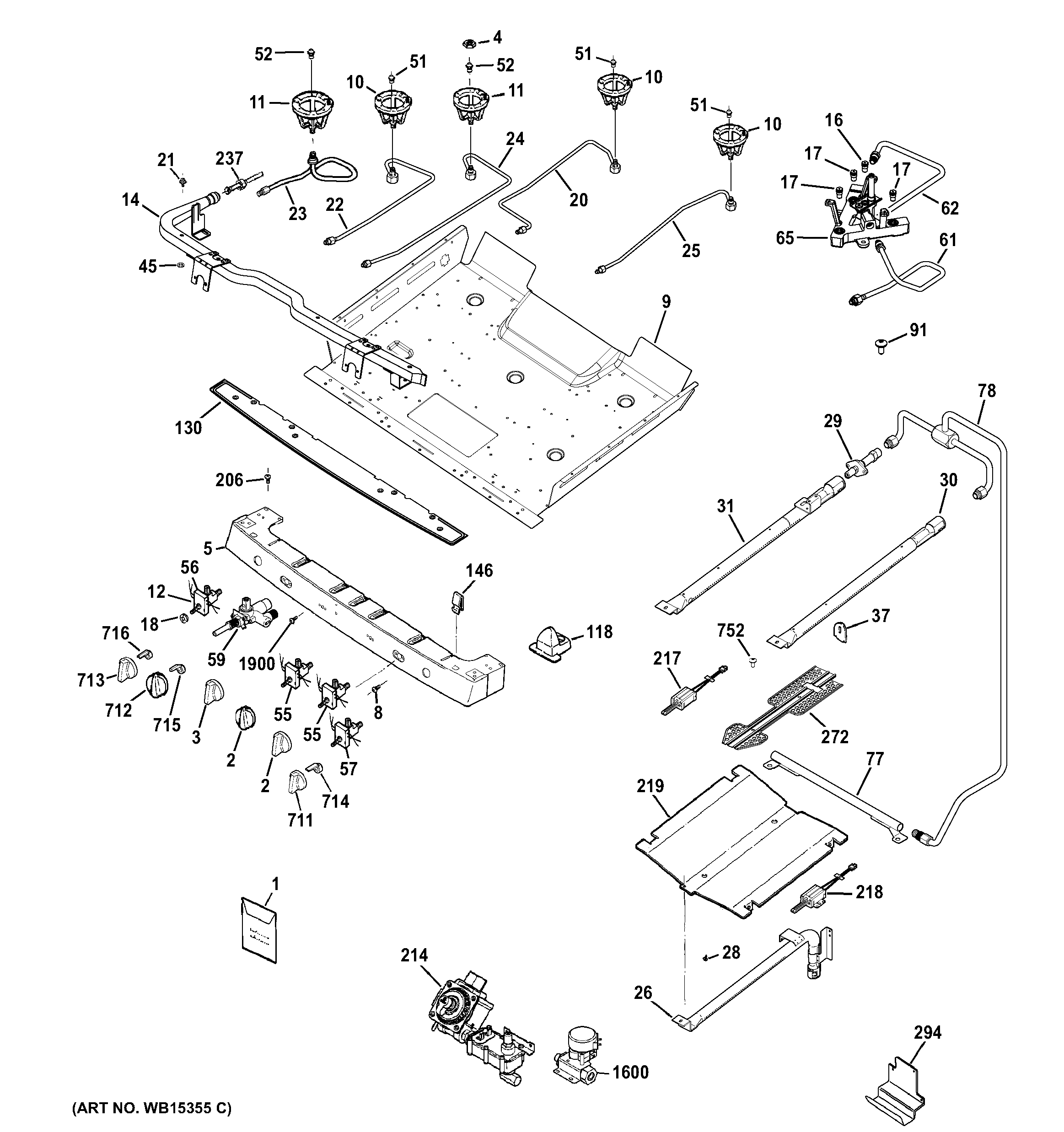 Gas & burner parts