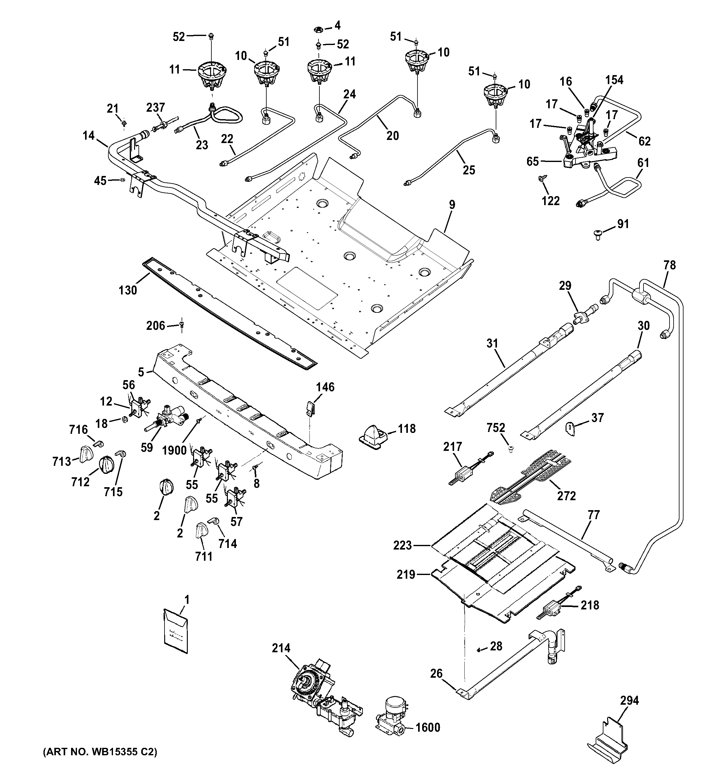 Gas & burner parts