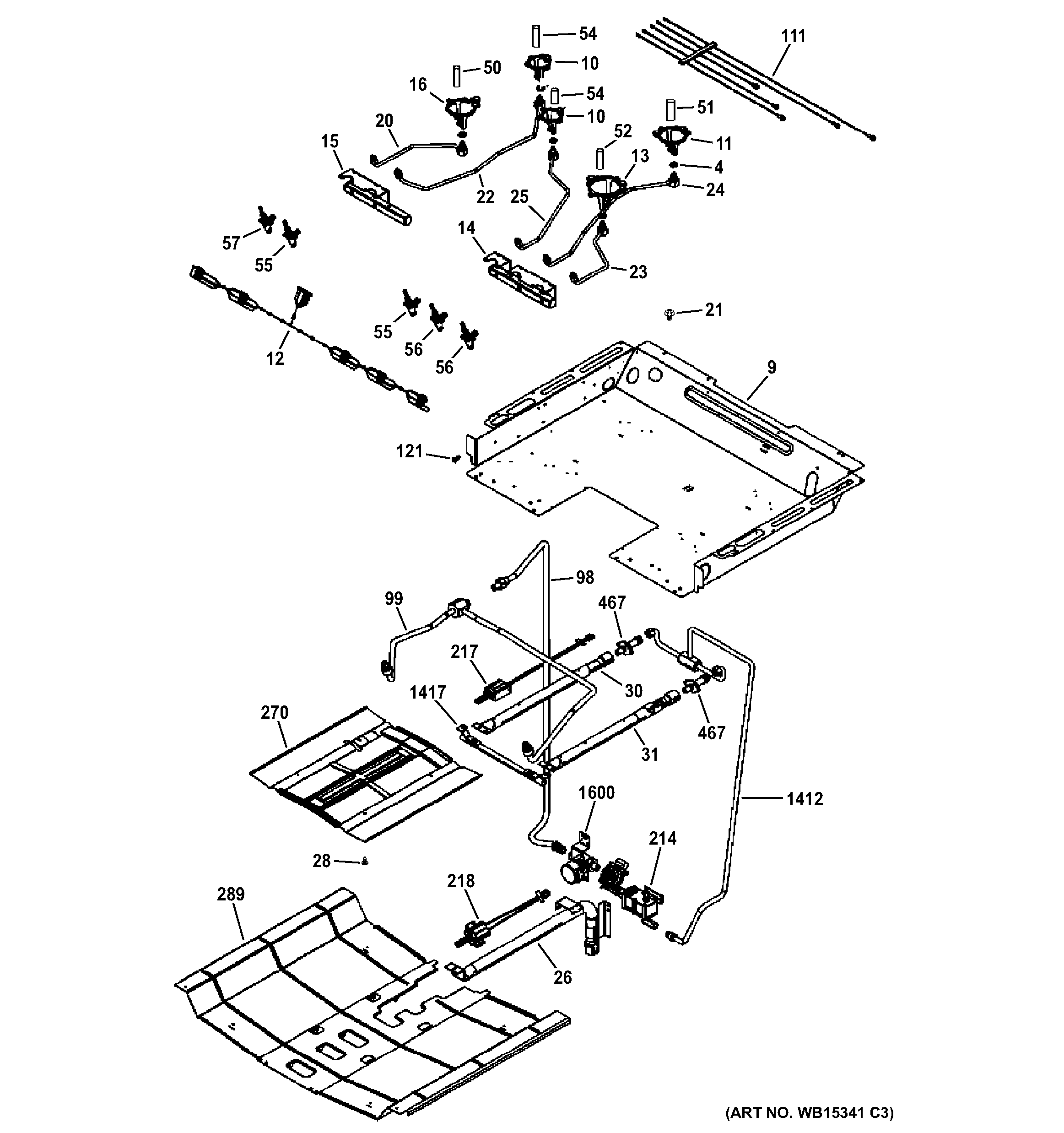Gas & burner parts